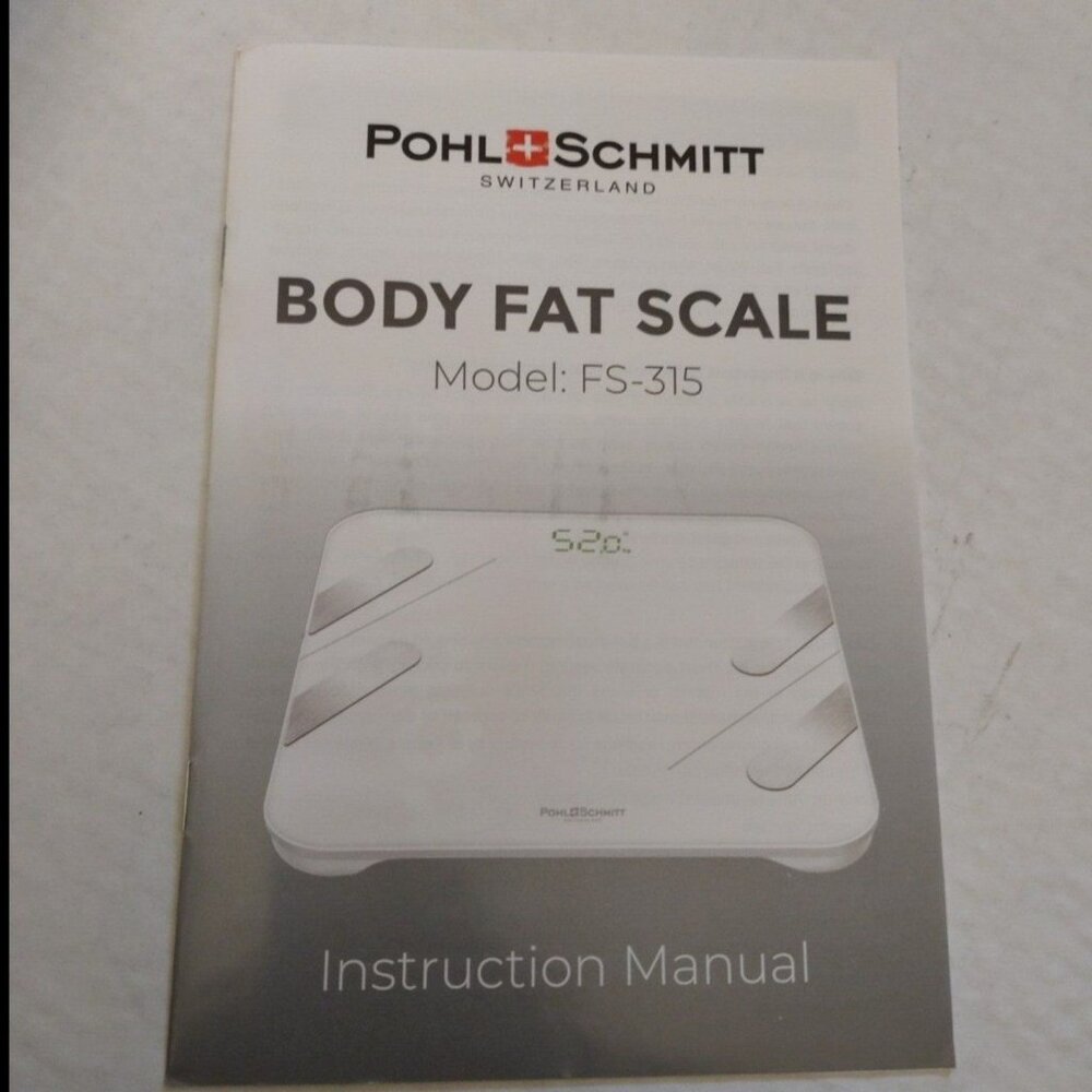 BODY FAT SCALE BY POHL & SCHMITT-MODEL # FS-315-NEW